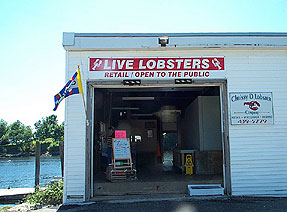 Walk in front of The Chrissy D. Lobster Company.